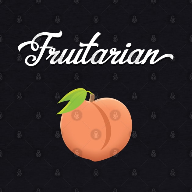 Fruitarian Eat Peach Fruit by Pushloop